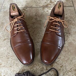 Steve Madden Brown Leather Oxfords Cap Toe US 9